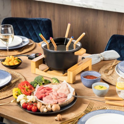 Fondueset Pure Bamboo 173025 1,5l 8st pinnar