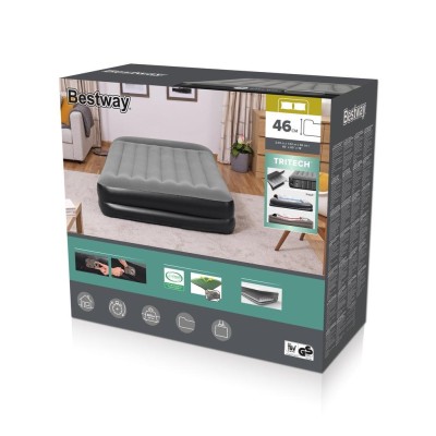 Bestway - Luftmadrass Tritech 2.03m x 1.52m x 46cm - 67403