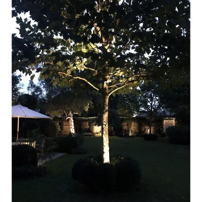 LightsOn - Luna Startpaket 2 x Trädgårdsspot Svart - 5082LI