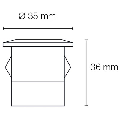 LightsOn - Orion infälld spot 5st Svart - 5098