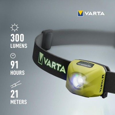 Varta - Outdoor Sports Ultralight H30R Pannlampa 300 lm Gul - A10611