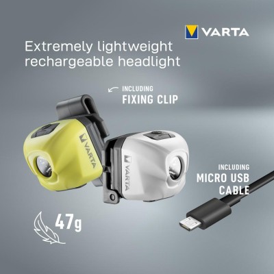Varta - Outdoor Sports Ultralight H30R Pannlampa 300 lm Gul - A10611