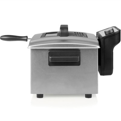 Princess - Fritös 5l Maxi 184090 3270W Rostfritt stål Emaljerad balja - A13518