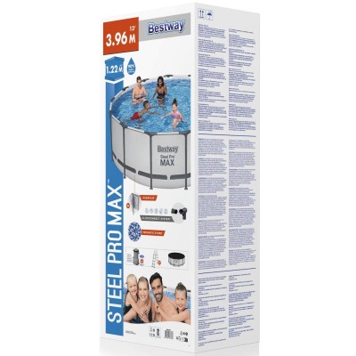 Bestway - Pool Steel Pro Max 3,96 x 1,22m ClickConnect - 5618WB