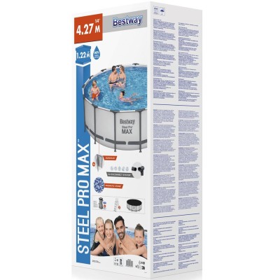 Bestway - Pool Steel Pro Max  4,27 x 1,22m ClickConnect - 5612XB