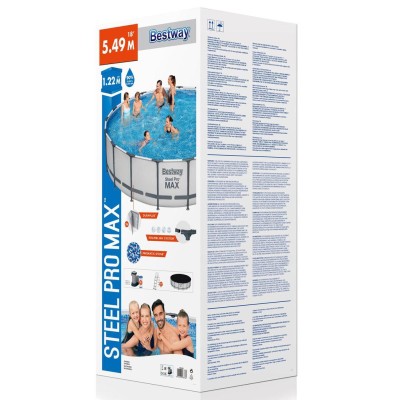 Bestway - Pool Steel Pro Max 5,49 x 1,22m ClickConnect - 56462