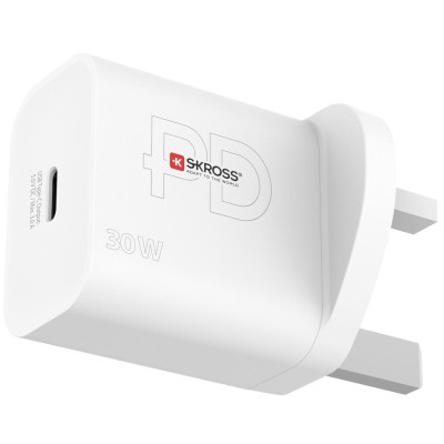 SKROSS - Reseladdare UK m.fl. USB-C PD 30W Ojordad - 530WPDUKCN