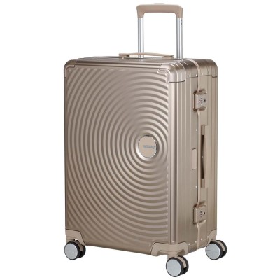 American Tourister - Resväska Soundbox Aluminium 68 Medium Bronze - A15844
