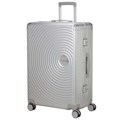 American Tourister - Resväska Soundbox Aluminium 77 Large Silver - A16090
