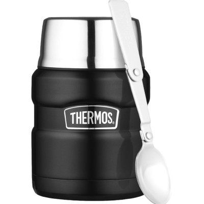 Thermos - Stålmattermos King 0,5L mattsvart - A10258