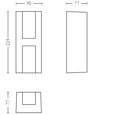 Philips - Vägglampa myGarden Shadow LED - 1735193P0