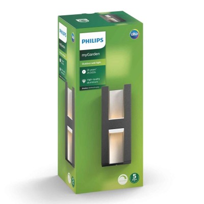 Philips - Vägglampa myGarden Shadow LED - 1735193P0