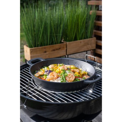 Mustang - Wokpanna i gjutjärn Multigrill 30 cm - 603438