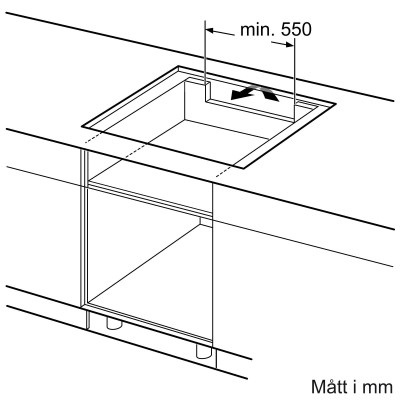 Bosch - PUE611BB6E - Serie 4, Induktionshäll, 60 cm, Ramlös Design
