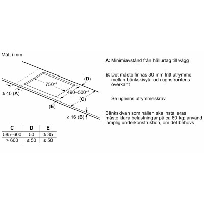 Bosch - PXE831HC1E - Serie 6, Induktionshäll, 80 cm, Ramlös Design