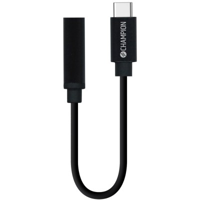 Champion - Adapter USB-C till 3,5mm DAC Svart - 97090CH