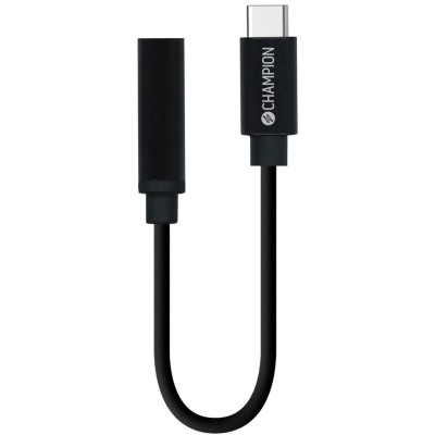 Champion - Adapter USB-C till 3,5mm DAC Svart - 97090CH