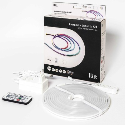 Llitt - Alexandra Ledstrip kit RGBIC Neon IP65 Smart Tuya WiFi 5m​​​ - A12406