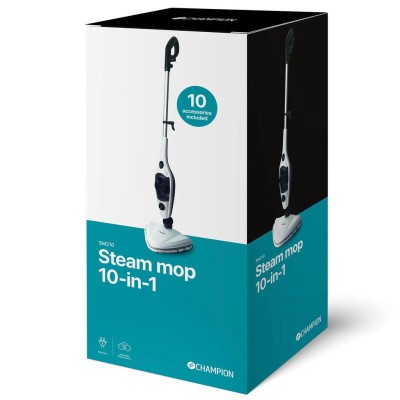 Champion - Ångmopp 10-in-1 1500W SM210 Vit/Svart - CHSM210