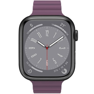 Celly - Armband till Apple Watch 42/44/45mm Magnetiskt Lila - A13172
