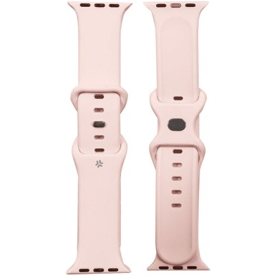 Celly - Armband till Apple Watch 42/44/45mm Silikon Rosa - A13177