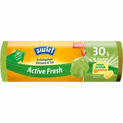 Swirl - Avfallspåse Active Fresh 30l   12st DFP - A13798