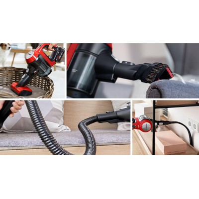 Bosch - BBS711ANM - Sladdlös dammsugare, Unlimited 7 ProAnimal, Röd