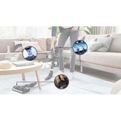 Bosch - BBS712A - Sladdlös dammsugare, Unlimited 7, Grå