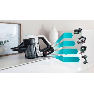 Bosch - BCS71HYG2 - Sladdlös 2 i 1 Dammsugare och Mopp, Unlimited 7 ProHygienic Aqua, Vit