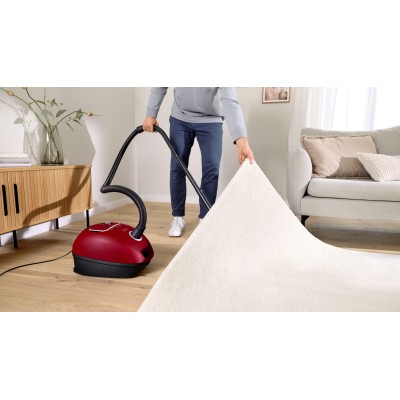 Bosch - BGB41RD3H - Serie 4, Dammsugare med påse, Röd