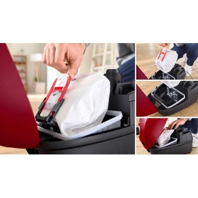 Bosch - BGB41RD3H - Serie 4, Dammsugare med påse, Röd