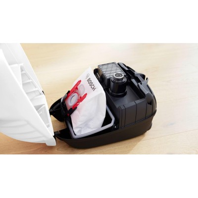 Bosch - BGB6SIL1 - Serie 6, Dammsugare med påse, ProSilence, Vit