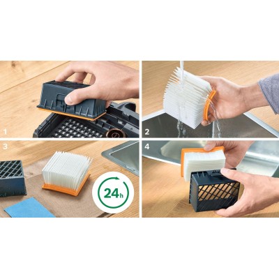 Bosch - BGB6SIL1 - Serie 6, Dammsugare med påse, ProSilence, Vit