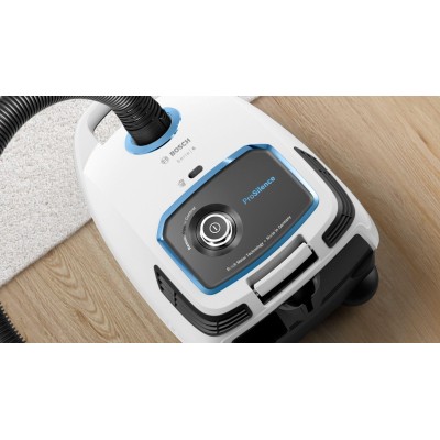 Bosch - BGB6SIL1 - Serie 6, Dammsugare med påse, ProSilence, Vit