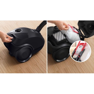 Bosch - BGBS2LB1 - Serie 2, Dammsugare med påse, Svart