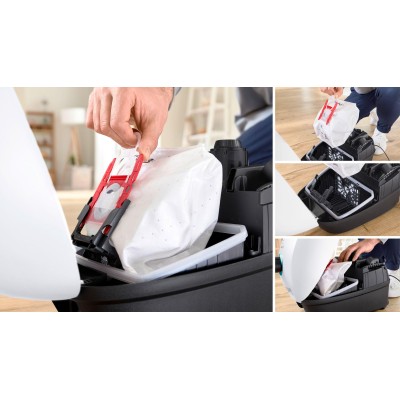 Bosch - BGD41HYG - Serie 4, Dammsugare med påse, ProHygienic, Vit