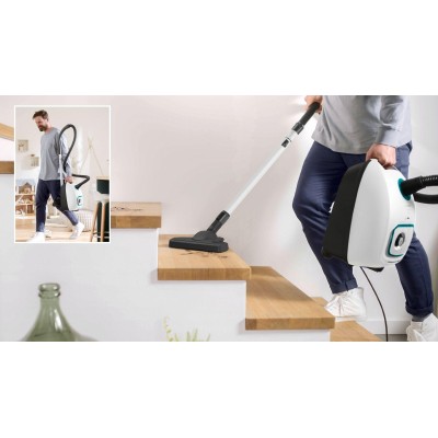 Bosch - BGD41HYG - Serie 4, Dammsugare med påse, ProHygienic, Vit