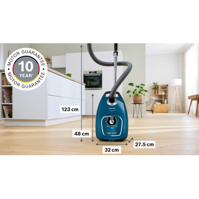Bosch - BGL7EXCL - Dammsugare med påse, Ergomaxx'x, Blå