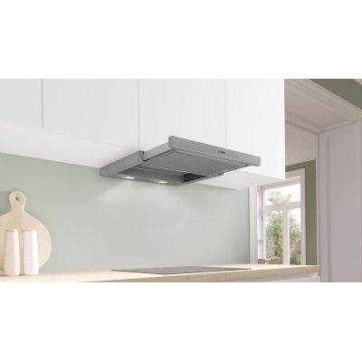 Bosch - DFS067A51 - Serie 4, Utdragbar köksfläkt, 60 cm, Silver metallic