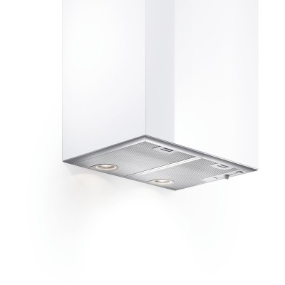 Bosch - DHL555BL - Serie 4, Inbyggnadsfläkt för skåp eller kåpa, 53 cm, Silver metallic