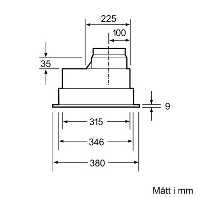 Bosch - DHL555BL - Serie 4, Inbyggnadsfläkt för skåp eller kåpa, 53 cm, Silver metallic