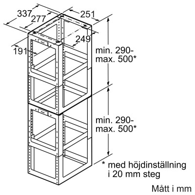 Bosch - DHZ1253 - Förbindelseelement fläktar, 1000 mm