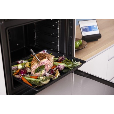 Bosch - HEZ32WA00 - Trådlös stektermometer, 150 x 19 x 52 mm, ädelstål, Diskmaskinssäker, Lämplig för ugnsvagn