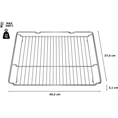 Bosch - HEZ634000 - grillgaller, 31 x 455 x 375 mm, Diskmaskinssäker