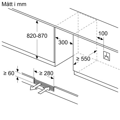 Bosch - KUW20VHF0 - Serie 6, Inbyggd vinkyl, 81.8 x 29.8 cm
