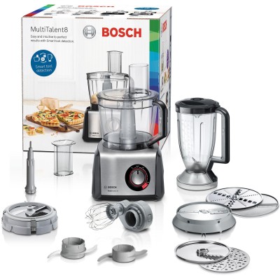 Bosch - MC812M865 - Matberedare, MultiTalent 8, 1250 W, Svart, borstad rostfritt stål