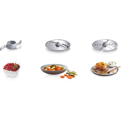 Bosch - MCM3110W - Matberedare, MultiTalent 3, 800 W, Vit, vit