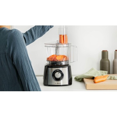 Bosch - MCM3501M - Matberedare, MultiTalent 3, 800 W, Svart, borstad rostfritt stål