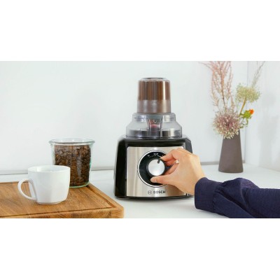 Bosch - MCM3501M - Matberedare, MultiTalent 3, 800 W, Svart, borstad rostfritt stål