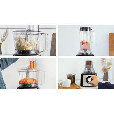 Bosch - MCM3501M - Matberedare, MultiTalent 3, 800 W, Svart, borstad rostfritt stål